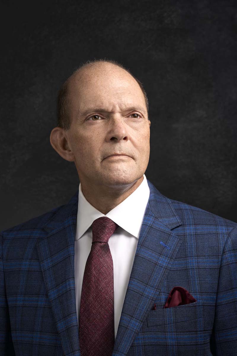 Senior businessman plaid suit professional headshot NYC