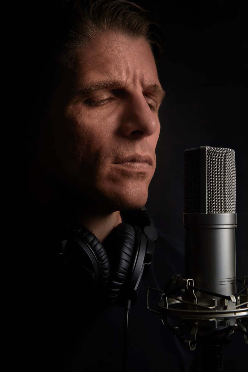 Vocal artist dramatic studio music portrait NYC